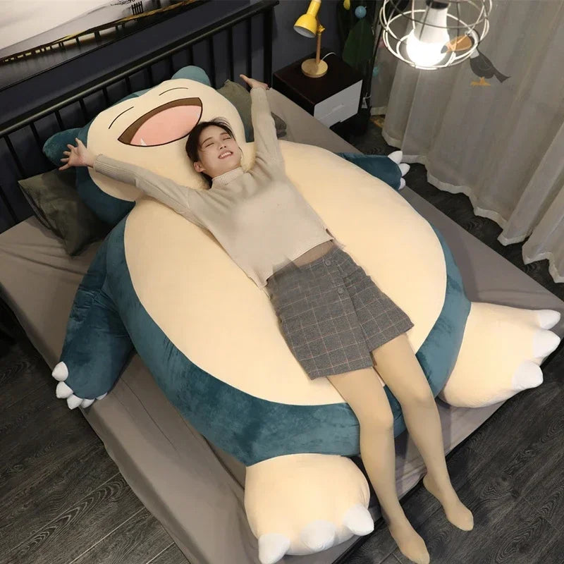 200cm Giant Snorlax Plush Pokemon Plush Toys Kawaii Soft Snorlax Leather Shell Plushie NO Filling Pillow Gifts for Boys Girls