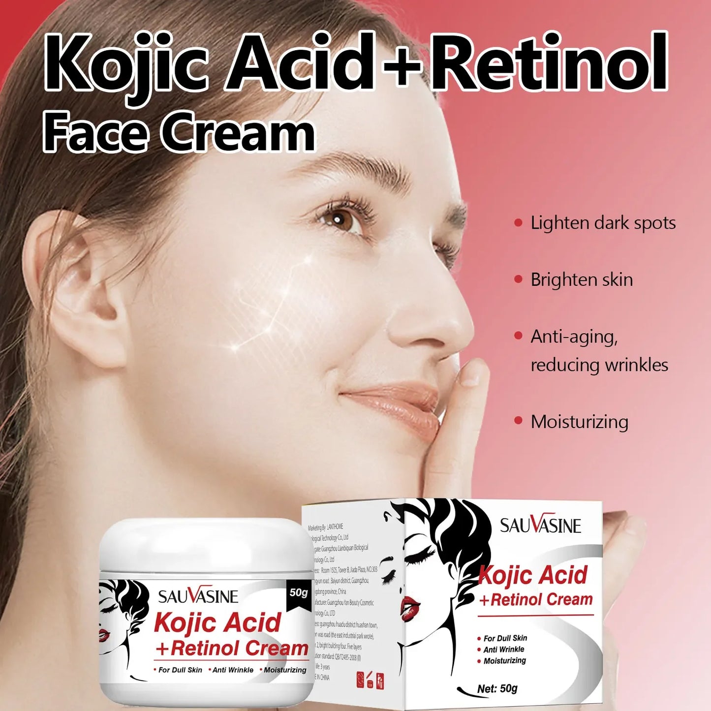 Kojic Acid Soap Kojic Acid Series Set Original Product Face Cream Body Lotion Facial Wash Whitening  Anti Aging Acne Dark Spot