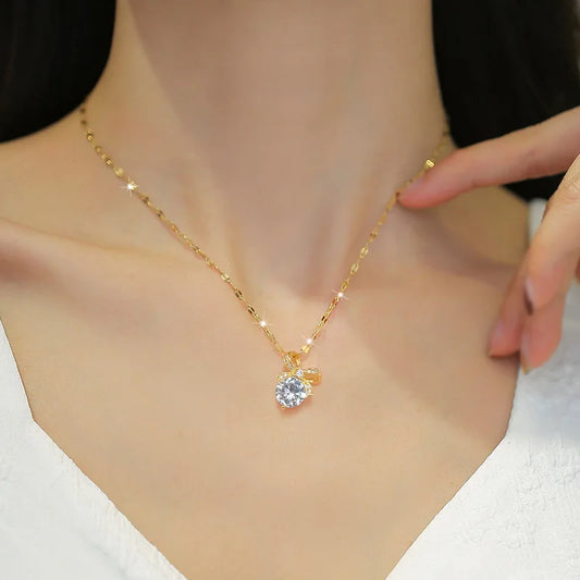 Necklace Earrings Ear Stud Sets Wedding Bridal Cubic Zirconia Crystal Jewelry Sets Jari