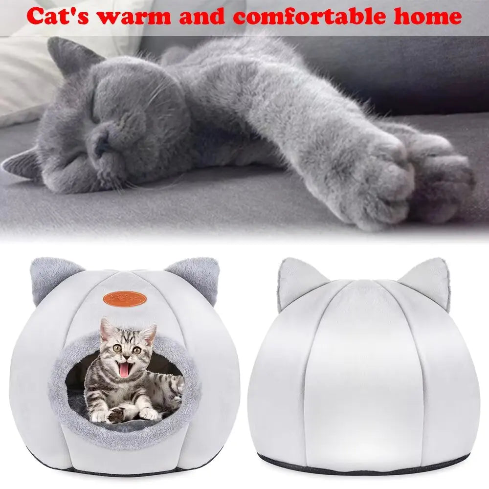 2025 NEWCat House Cat Bed Pet Bed Soft Whole Washable Winter Pet Cushion Pet Cushion Cat Dog Rabbit Bed fsil