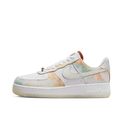 Nike Air Force 1 Men's and Women's Board Shoes Are Non Slip, Durable, Comfortable, Lightweight, Cushioned, Low Cut, Red fr