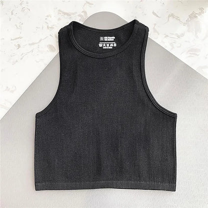 Sleeveless Yoga Short Shirts Running Sports Gym Women Tops Fitness Running Moisture Breathable Seamless Knitted Vest asu