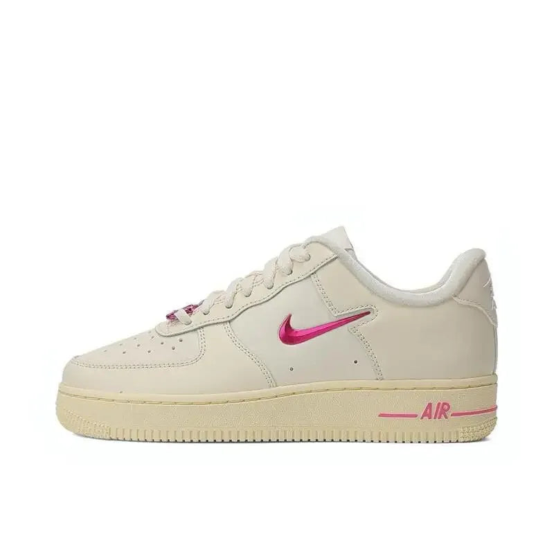 Nike Air Force 1 Men's and Women's Board Shoes Are Non Slip, Durable, Comfortable, Lightweight, Cushioned, Low Cut, Red fr