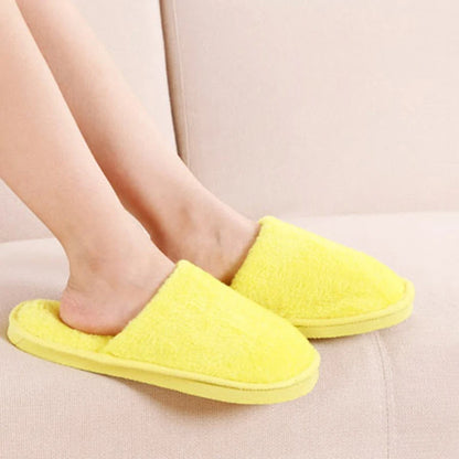 Comwarm Plush Slippers For Women Men Winter Slippers Cute Indoor Home  Cotton Slippers Comfortable Spare slippers domi