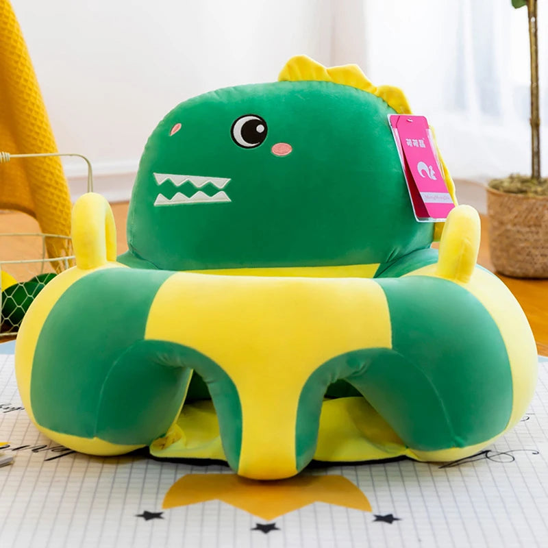 Baby Sofa Support Seat Cover Plush Chair Learning To Sit Comfortable Cartoon Toddler Nest Puff ChairToy Baby Floor Plush Lounger fsil