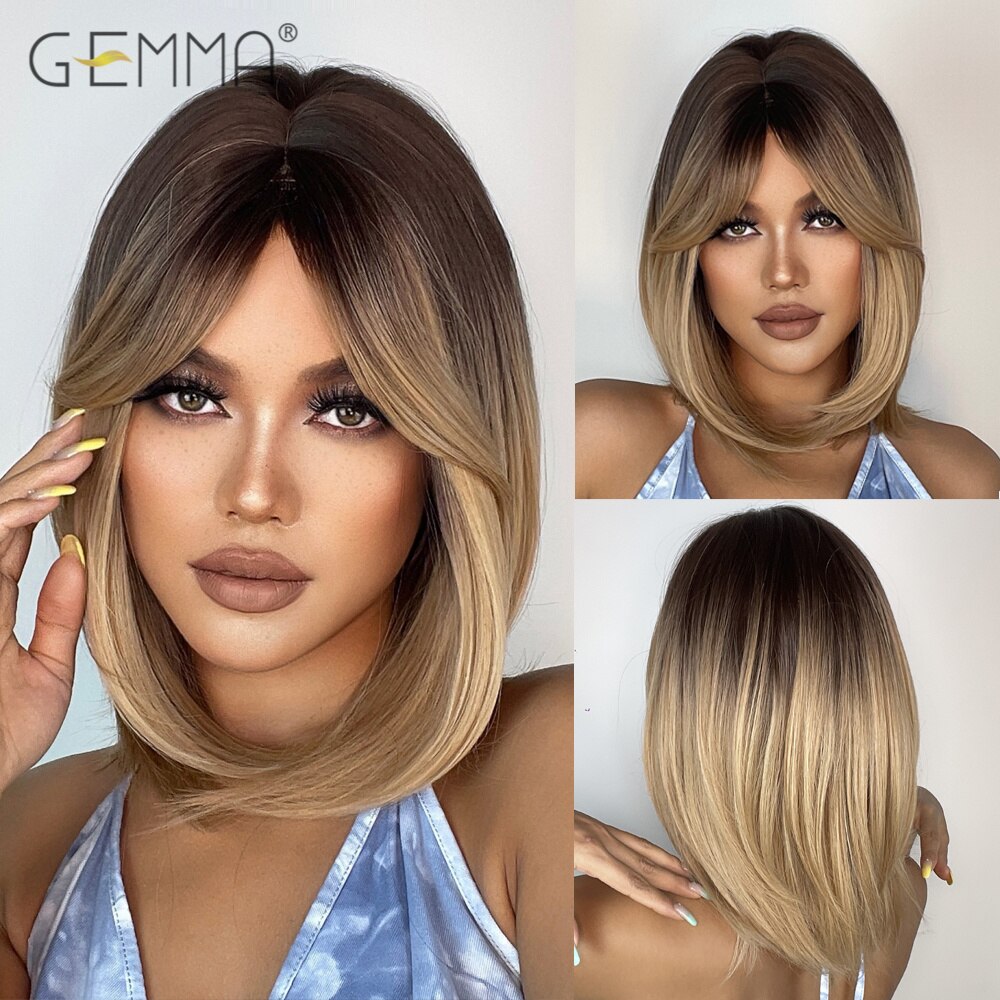 Badon marchand hair Wigs with Side Bangs Pixie Cut Short Straight Synthetic Party Cosplay Wigs for Women