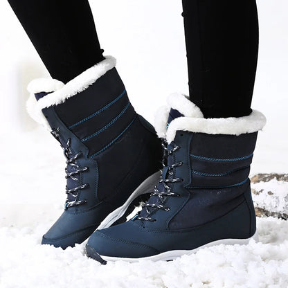 Snow Boots Plush Warm Ankle Boots For Women Winter Shoes Waterproof Boots Women Female Winter Shoes Booties Botas kodez