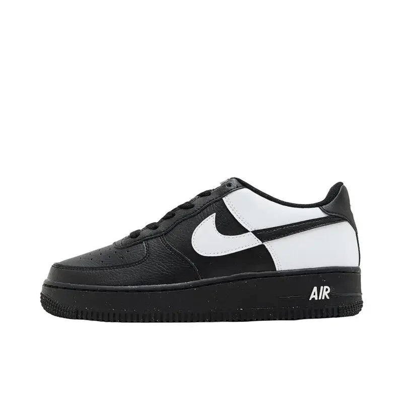 Nike Air Force 1 Men's Women's Board Shoes Are Non Slip, Durable, Comfortable, Lightweight, Cushioned, Low Cut, Black White fr