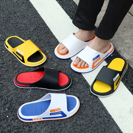 Plus Men's Slippers Sandals Designer Luxury Men Women bathroom Slippers Outside Slipper Non-slip Home Thick Soled Cool Slipper