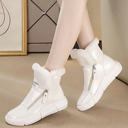 Winter Platform Boots Women Sneakers Shoes Woman High Top Casual Shoes Wedge kodez