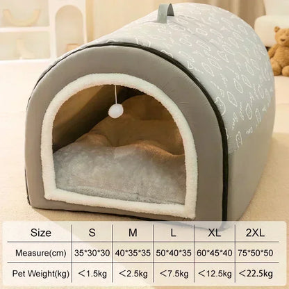 1PC Large Dog Kennel Winter Warm Dog House Removable Washable Four Seasons Large Dogs and Dog House Type Pet Sleeping asu