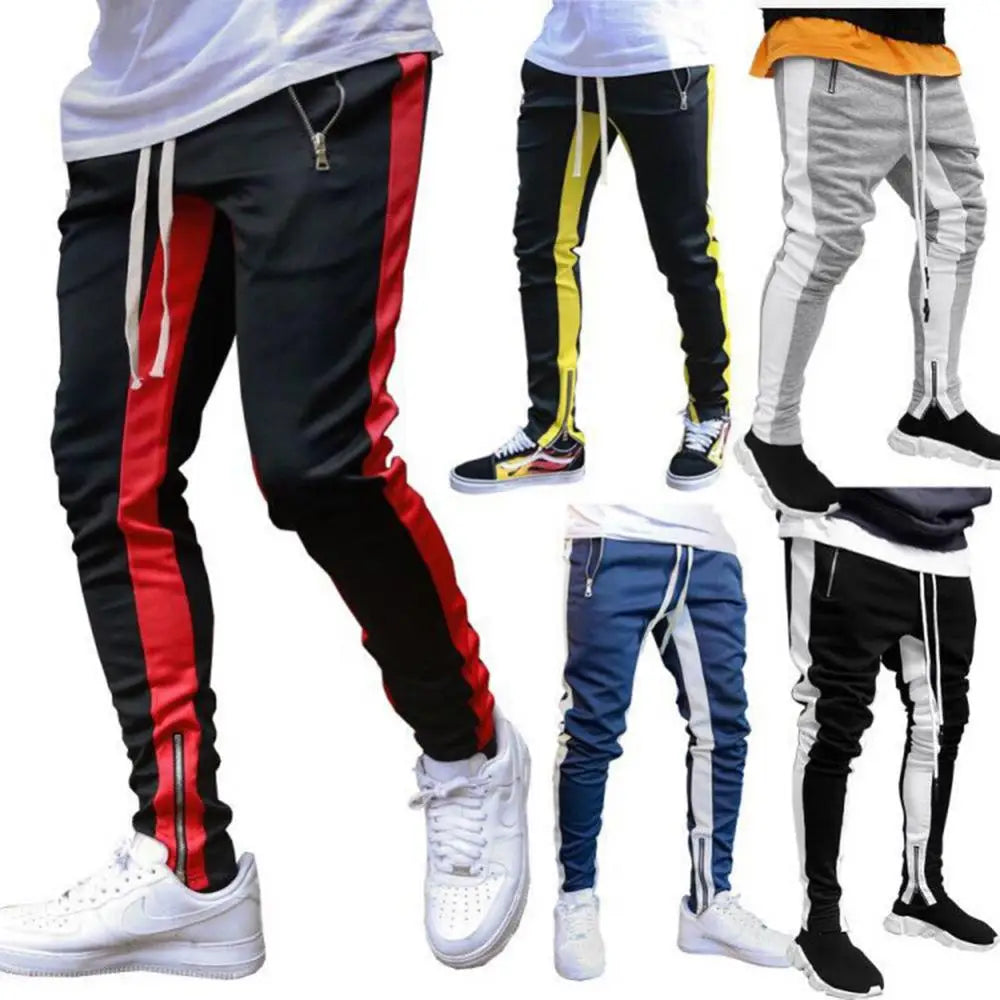 New Men's Casual Fashion Pants Streetwear Sportswear Skinny Male Trousers Gyms Tracksuits Bottoms Hip Hop Joggers Sweatpants