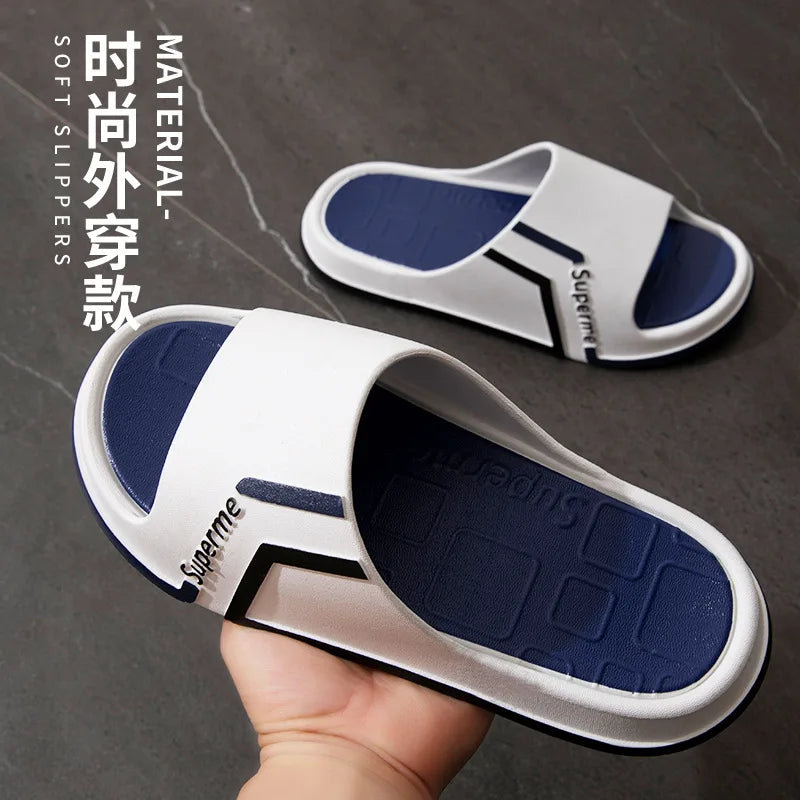 Men's slippers trend thick soled couples' home anti-skid wear-resistant lightweight slippers women's shoes