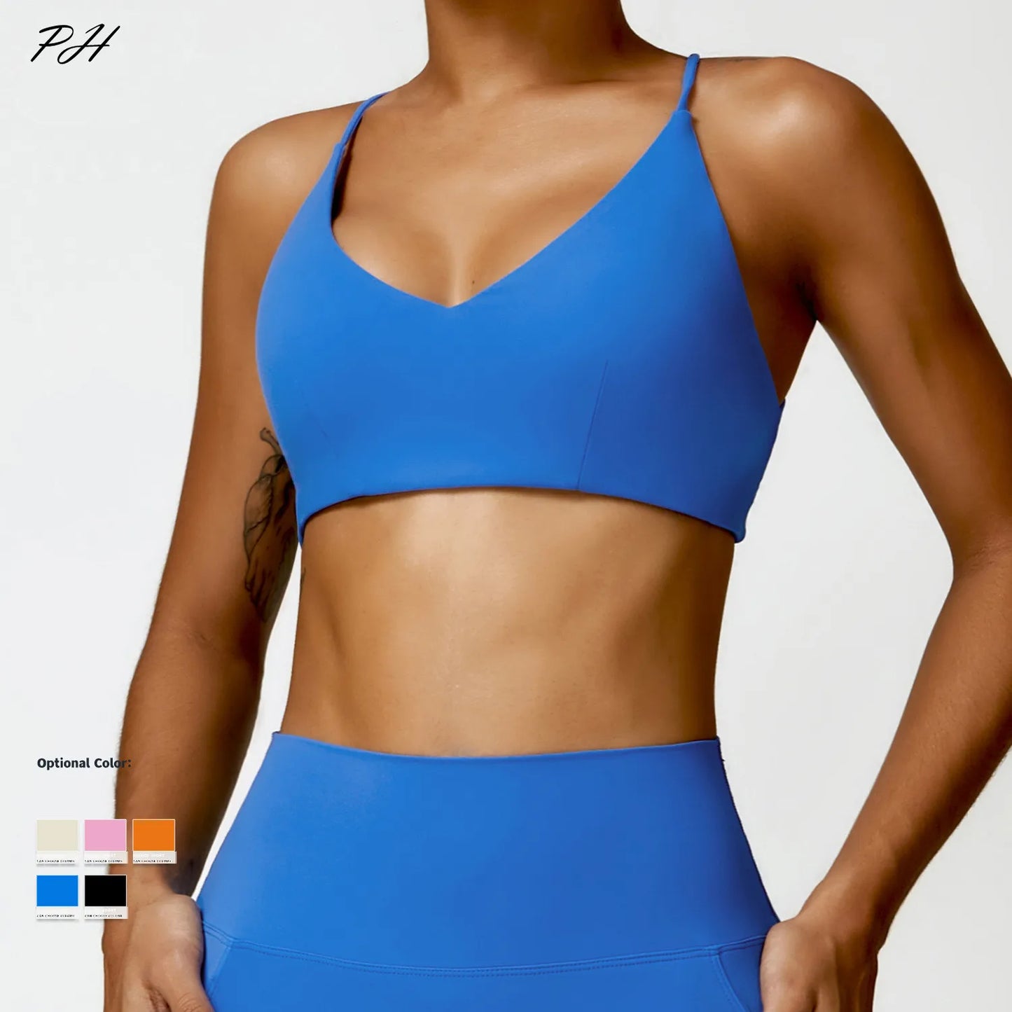 Blue Gym Yoga Sets Women Nude Workout Clothes Soft Elastic Gym Leggings Backless Sports Bra New Sexy Fitness Running Sport Sets