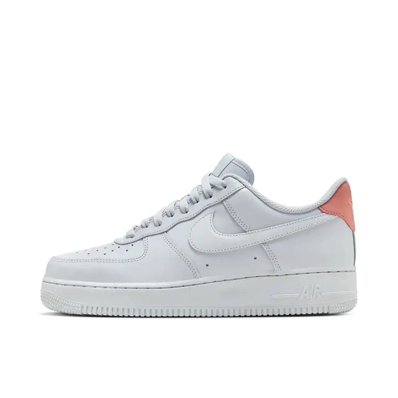 Nike Air Force 1 Lightweight and Comfortable Low-top Sneakers for Men and Women in White and Blue Skateboarding Shoes fr