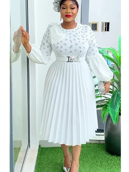 Women 2024 Clothing Plus Size Wedding Party Dress Dashiki Ankara Office Lady Outfit Robe jari