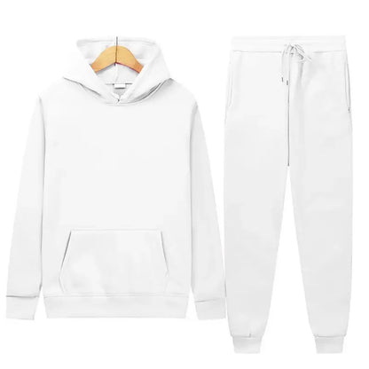 Sportswear for Men and Women Couples Spring, Autumn and Winter Fleece Sweatshirt Set Hoodie + Sweatpants 2-piece Set 4 kanpe