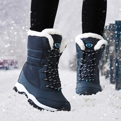 Snow Boots Plush Warm Ankle Boots For Women Winter Shoes Waterproof Boots Women Female Winter Shoes Booties Botas kodez