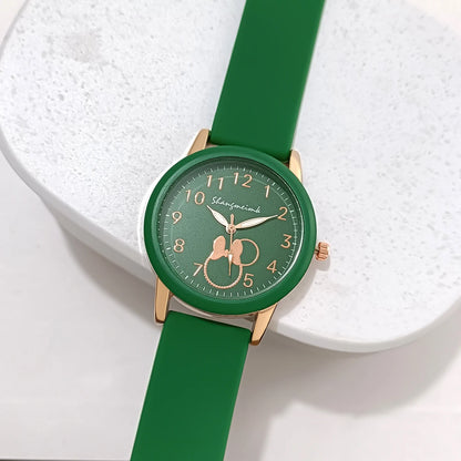 Quartz Watches For Women Luxury Brand Ladies Round Clock Silicone Women's Watch Gift