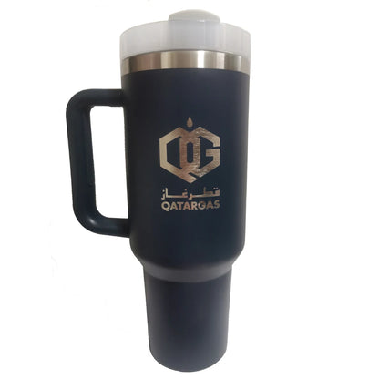 Personalized 40 oz Tumbler with Handle Lid Straw 40oz Stainless Steel Water Bottle Vacuum Thermos Cup Travel Car Coffee Mug