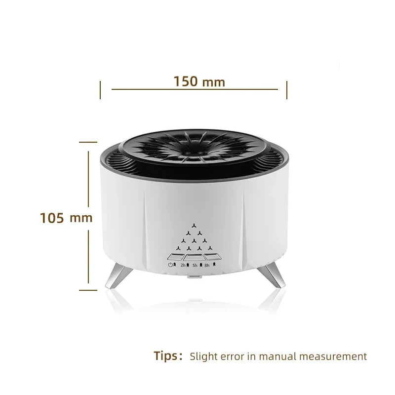 Volcano Aromatherapy Diffuser Flame Air Humidifier Music Speaker Ultrasonic Oil Diffuser Aroma Essential For Home Room Office