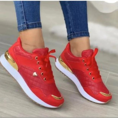 Women Sneakers Mesh Patchwork Lace Up Ladies Flats Outdoor Running Walking Shoes Comfortable Breathable Female Footwear djam