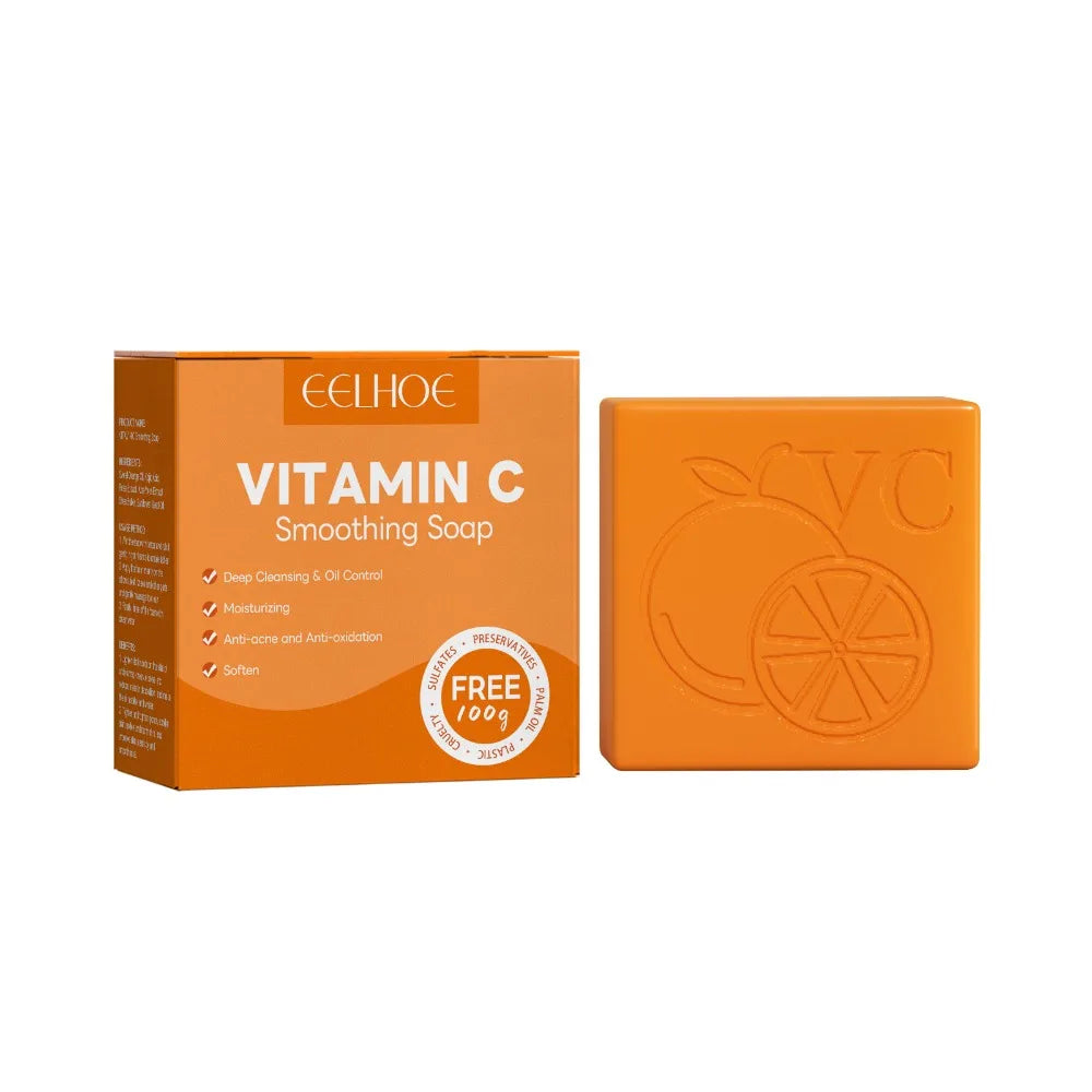 Vitamin C Brightening Soap Blemish Reducing Deep Cleansing Moisturizing Softening Brightening Complexion Beauty Soap