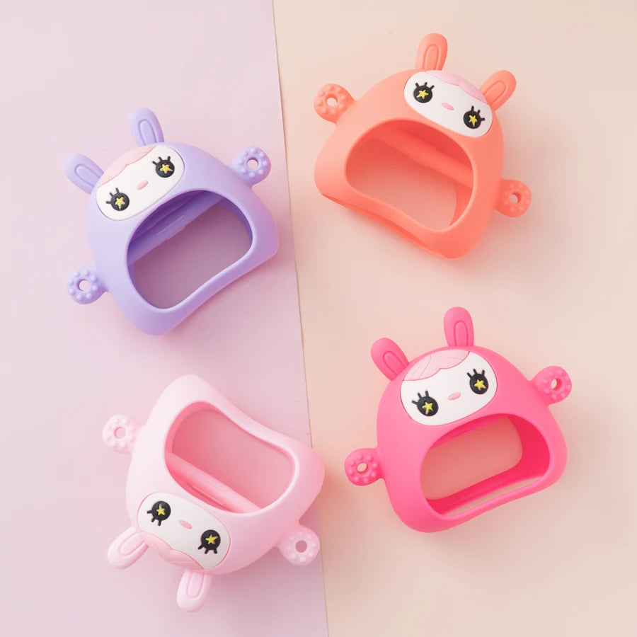 New Arrival Silicone Teether Baby Items Newborn Molars Bracelet Cartoon Animal Teething Infant Chewing Toy Baby Accessories fsil