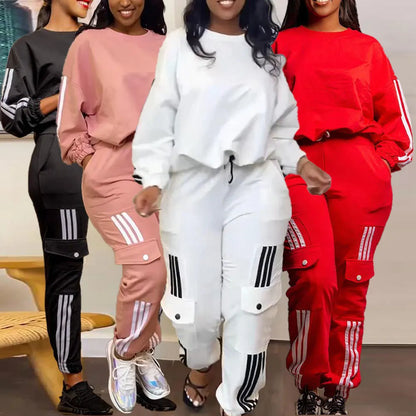 Autumn Winter Casual Matching Set Sexy Women Two Pieces Tracksuit Streetwear Club Outfit wowo