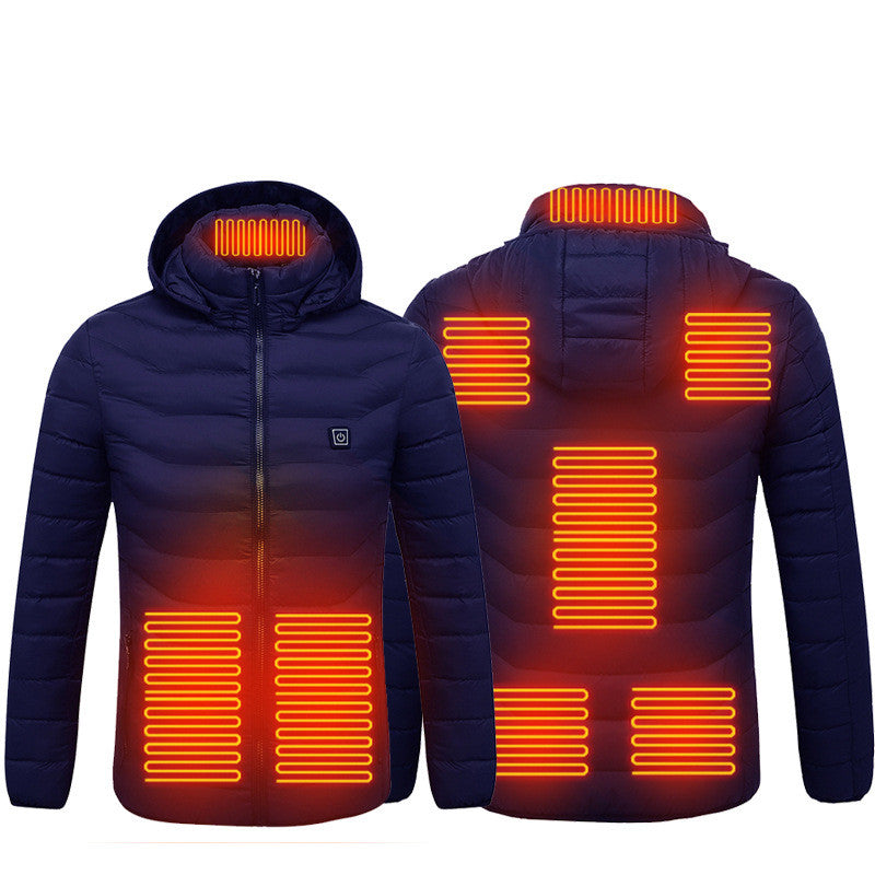 New Heated Jacket Coat USB Electric Jacket Cotton Coat Heater Thermal Clothing Heating Vest Men's Jacket Clothes