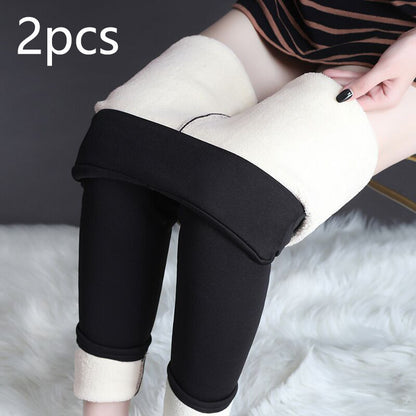 Winter Leggings Warm Thick High Stretch Lamb Cashmere Leggins Skinny Fitness Woman Pants kpk