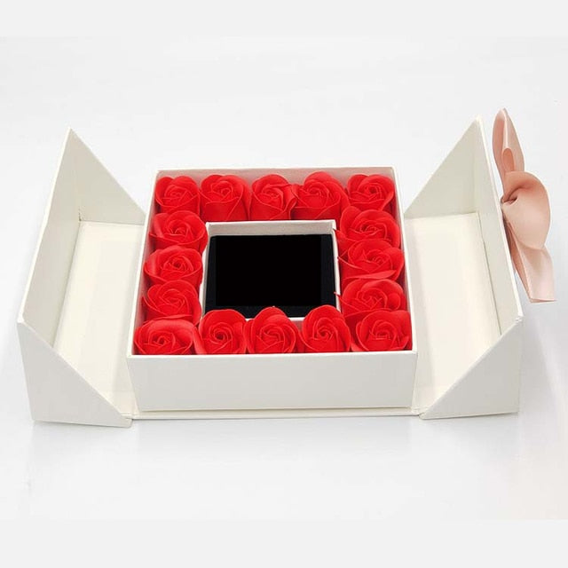 Artificial Rose Flower Gift Box kado