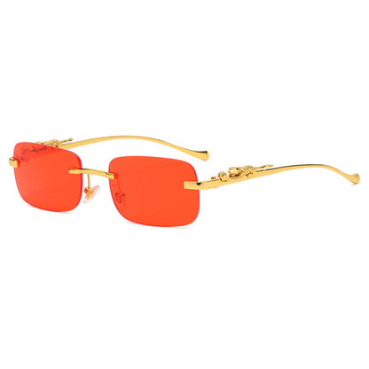 Badon Marchand Rimless Square Sunglasses