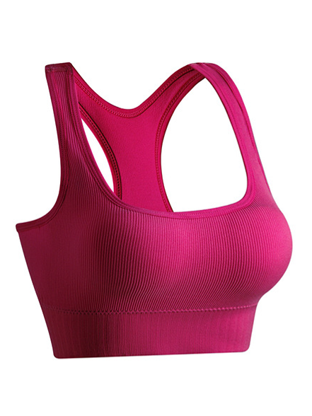 comfortable ribbed Wireless sports bra yoga  HCZEU45MKN