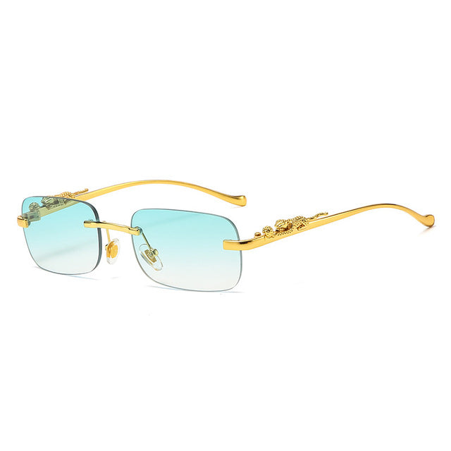 Badon Marchand Rimless Square Sunglasses