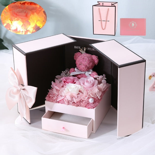 Eternal Rose Flower Gift Box kado