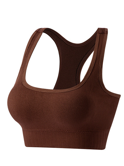 comfortable ribbed Wireless sports bra yoga  HCZEU45MKN