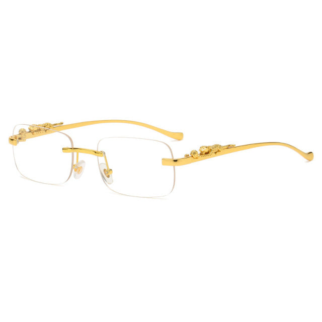 Badon Marchand Rimless Square Sunglasses