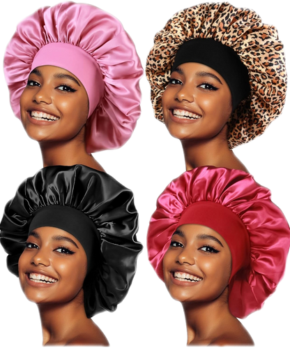 New Silk Sleeping Cap Night Hat Head Cover Bonnet Satin Cheveux Nuit For Curly Hair Care Women Beauty Maintenance Designer