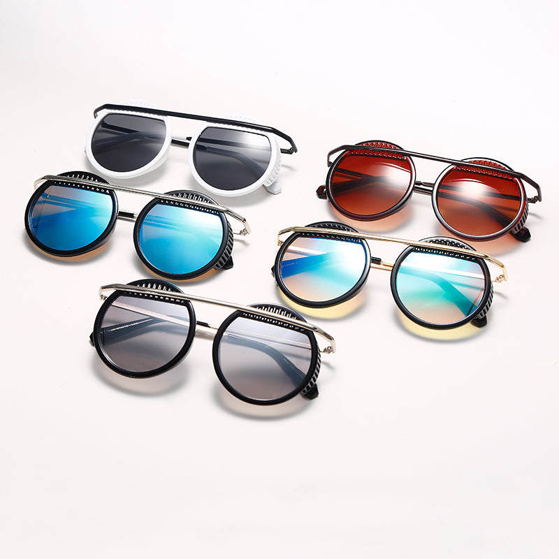 UV400 Driving Retro Round Eyewear