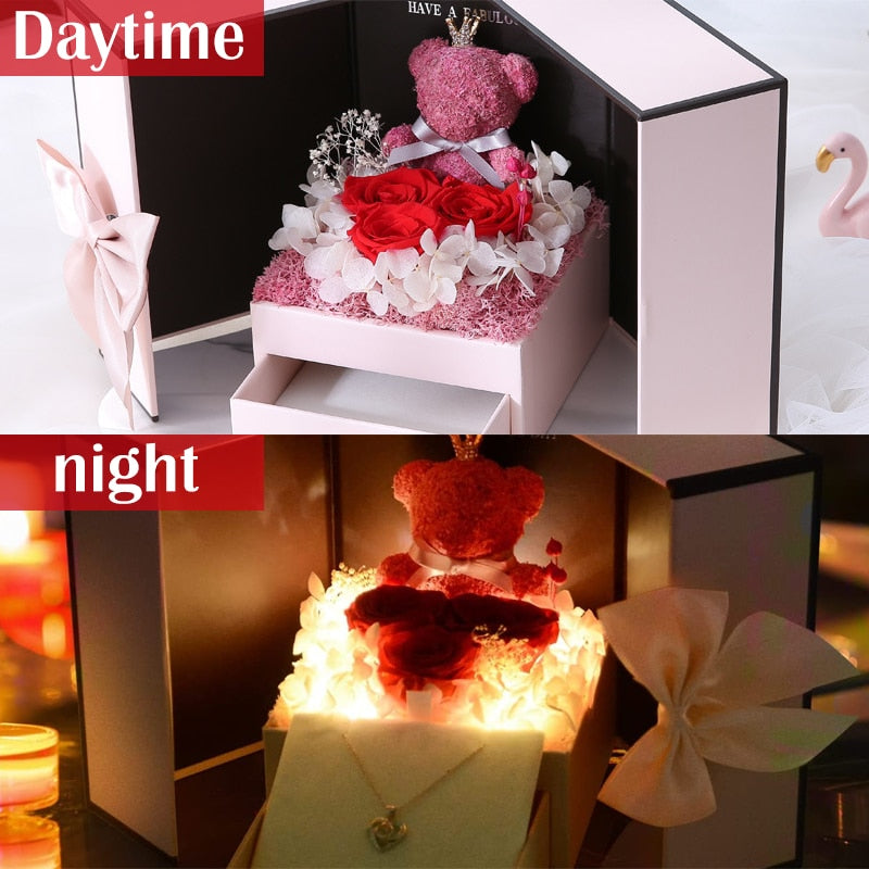 Eternal Rose Flower Gift Box kado