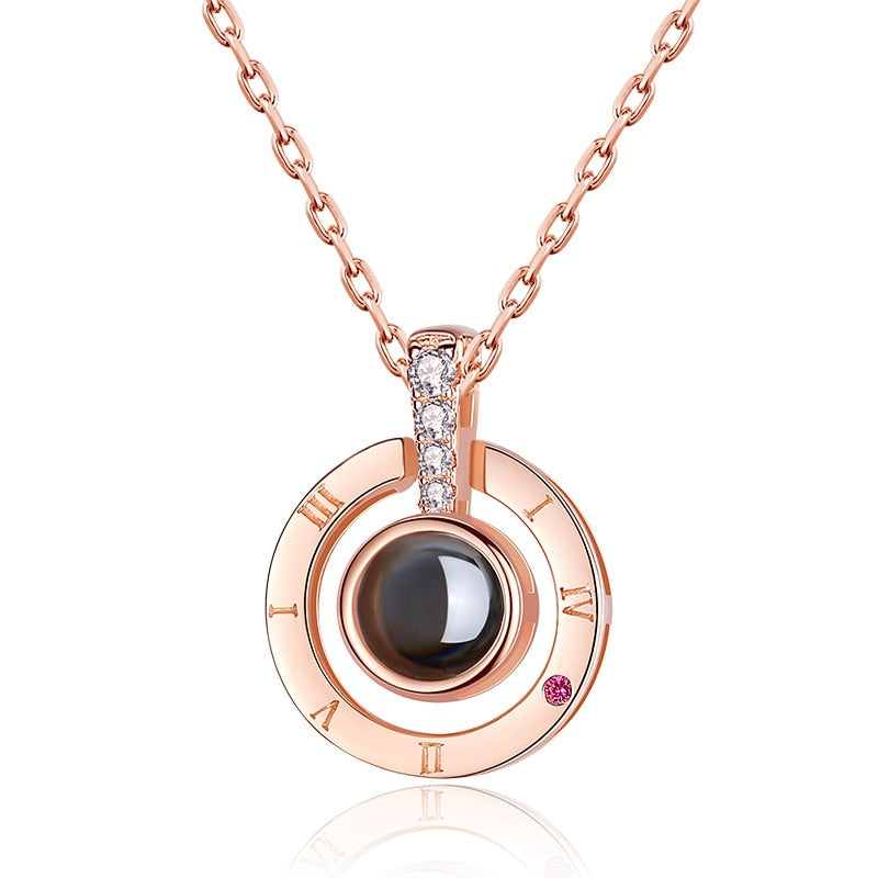 Projection Necklace With Gift Box kado