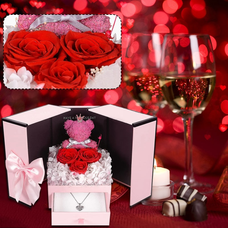 Eternal Rose Flower Gift Box kado