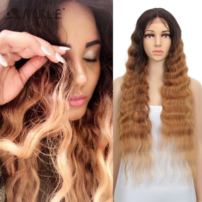 Badon marchand hair Synthetic Lace Wigs For Black Women Cosplay Synthetic Lace Wig