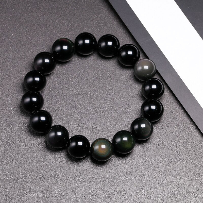 Natural Colorful Obsidian Bracelet