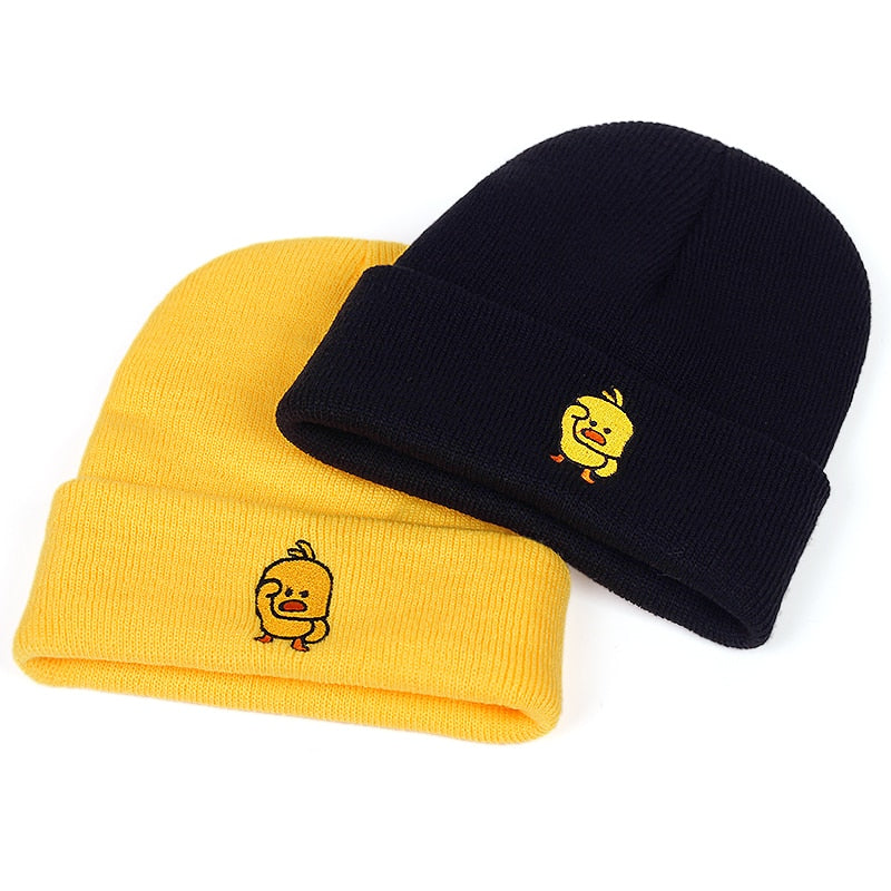 Casual Little Yellow Duck Beanie kodez