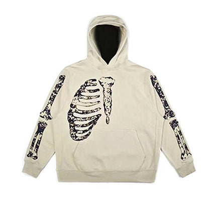 Streetwear Skull Print Hoodies